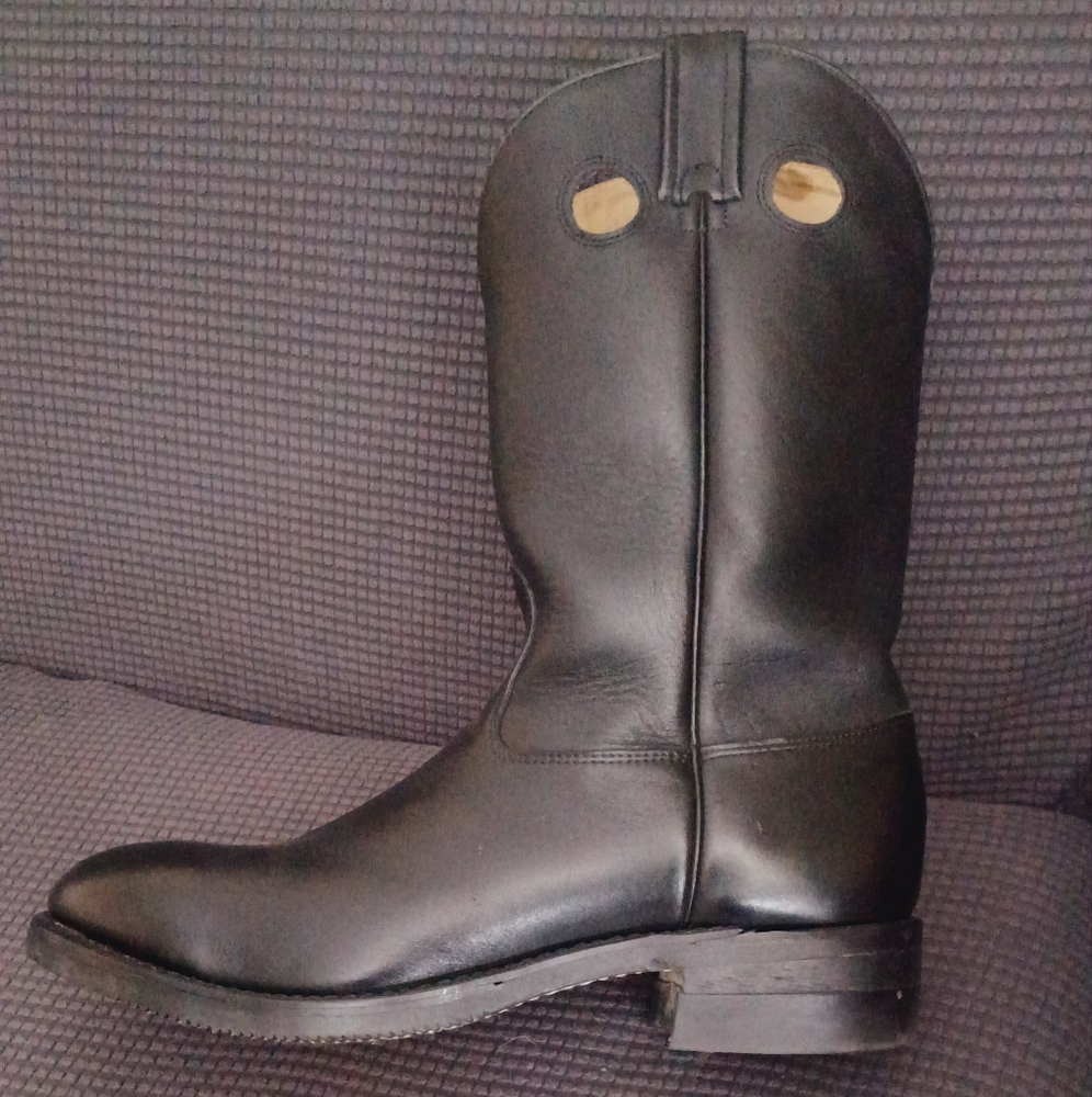 Canada West Boots cowboy boots black leather size 11EEE